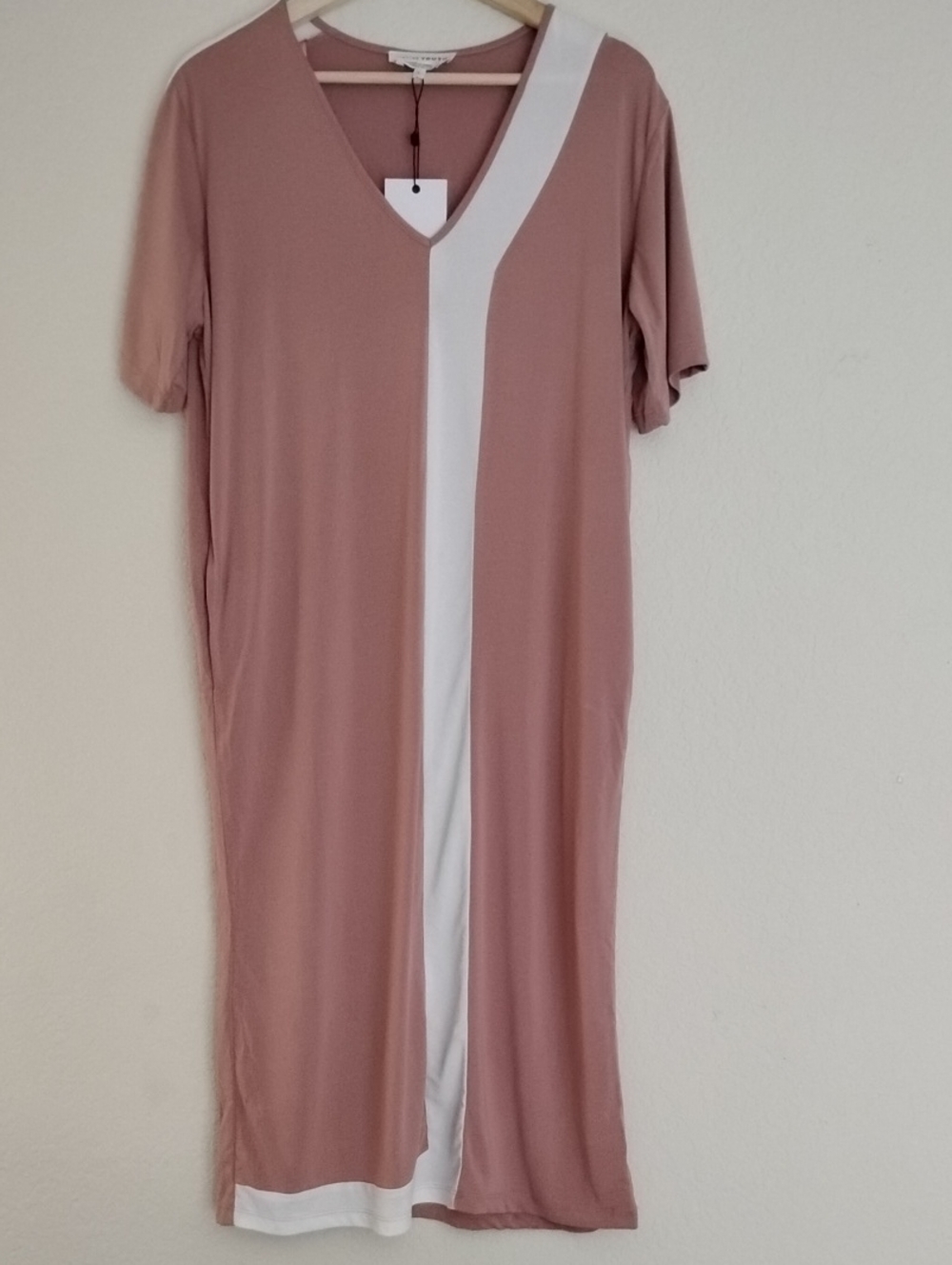NATIVE YOUTH Soft Modal Blend Colorblock Dress